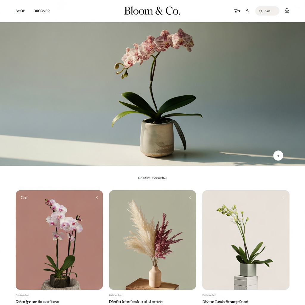 Modern website design project