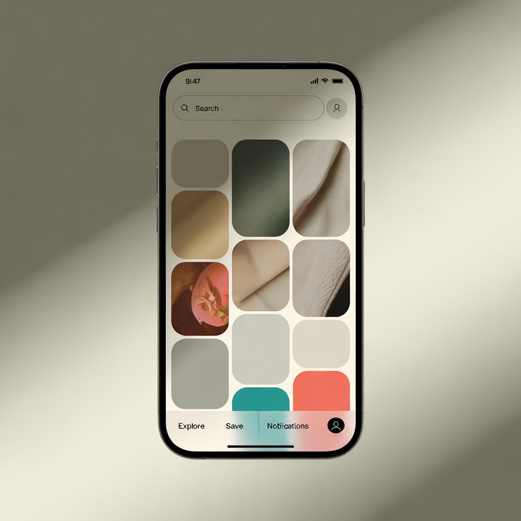 Mobile application interface design