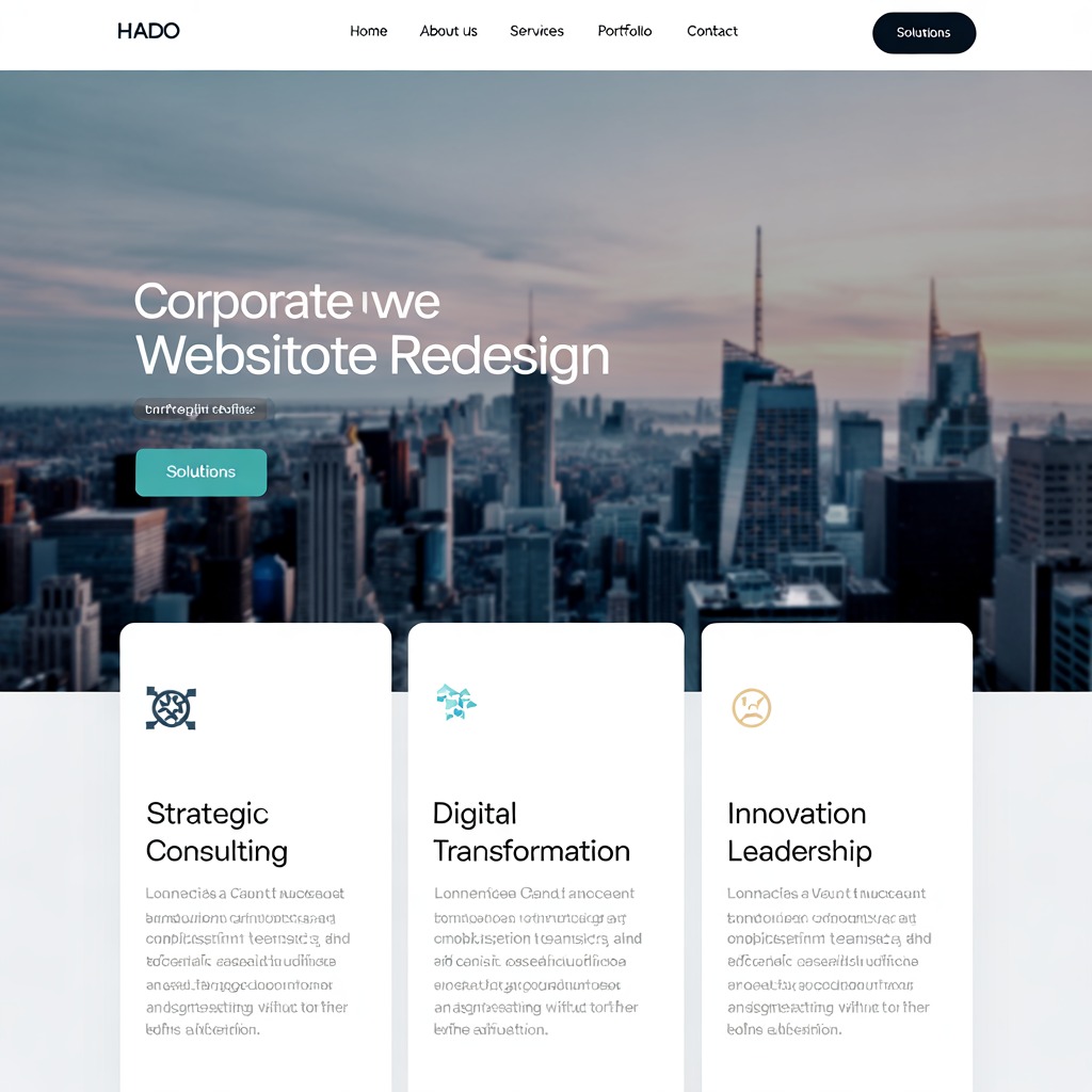 Corporate website redesign